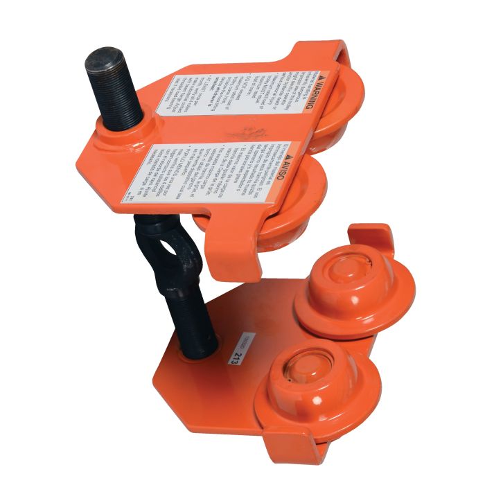 Vestil E-MT-1 Eye Manual Push Trolley for I-Beam Flanges 2