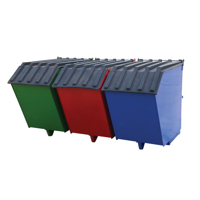 Vestil ENVIR-BIN Triple Bin Recycling Hopper