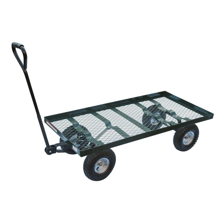 Vestil LSC-2448-PT Steel Platform Cart with Pneumatic Wheels - 24