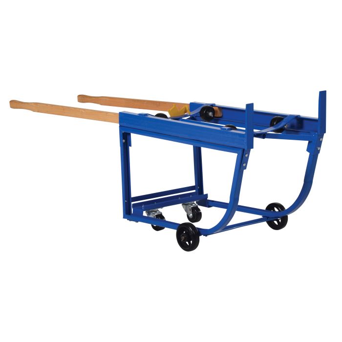 Vestil RDC-1000-5PU Deluxe Rotating Drum Cart with Drum Rotator Wheels and 5