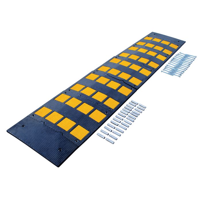 Vestil RSH-108-24-C Deluxe Rubber Speed Hump Complete Kit w/ Concrete Hardware - 108\