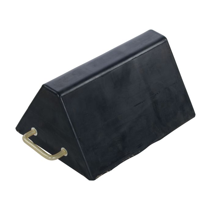 Vestil RWC-25 Jumbo Molded Rubber Chock with Handle - 16