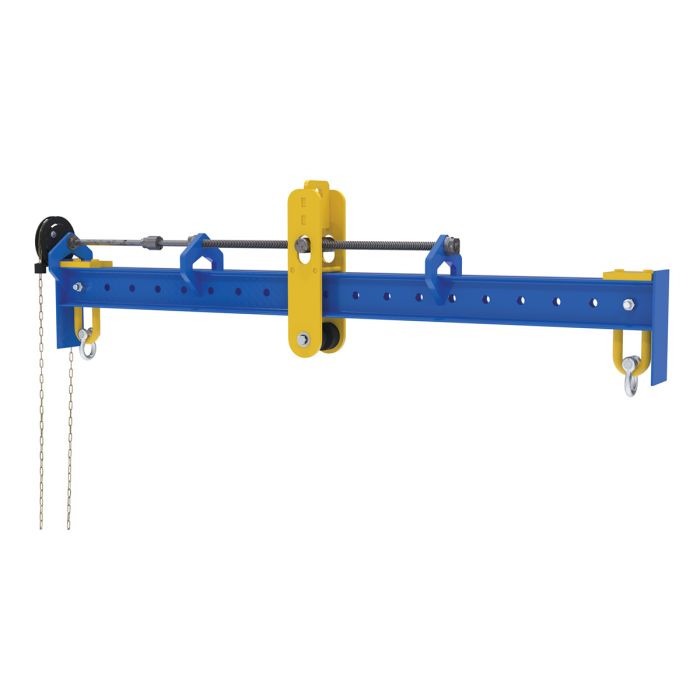 Vestil Spreader Beam With Adjustable Hand Chain Crank Bails