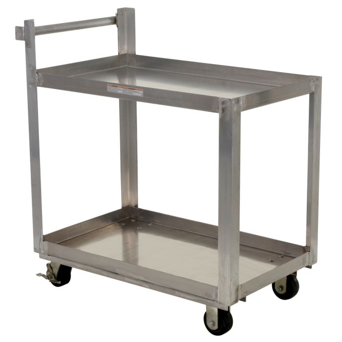 Vestil Aluminum 2 Shelf Service Carts