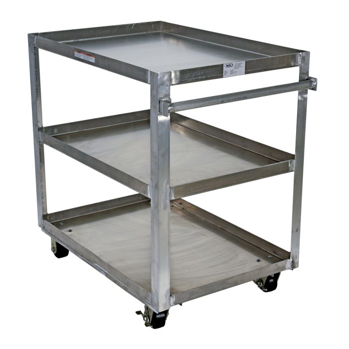 Vestil Aluminum 3 Shelf Service Carts