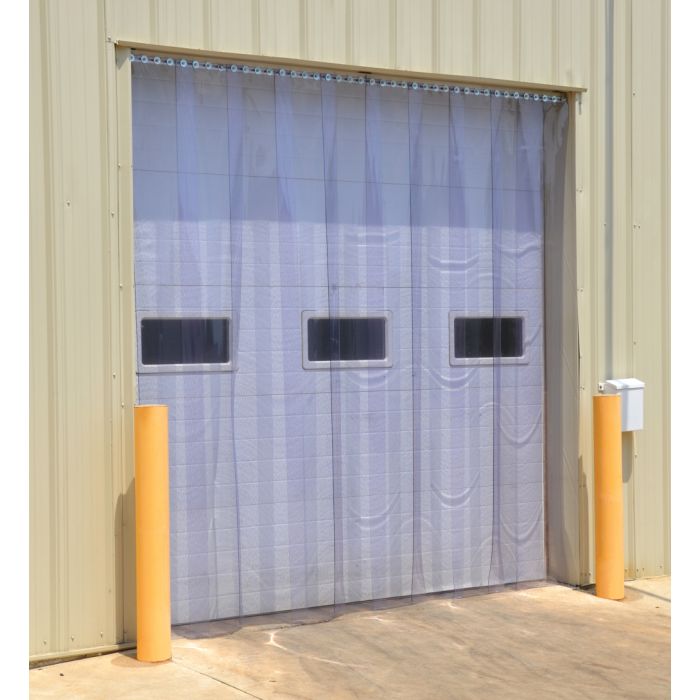 Vestil Wall Mounted Full Overlap Vinyl Strip Doors