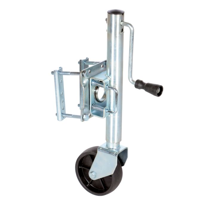 Vestil TJ-06 Side Swivel/Wheel Mount Trailer Jack with 800 lbs Capacity and 10