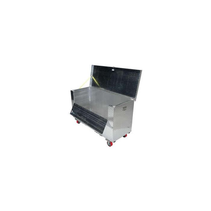 Vestil Aluminum Treadplate Front Folding Tool Boxes with Casters