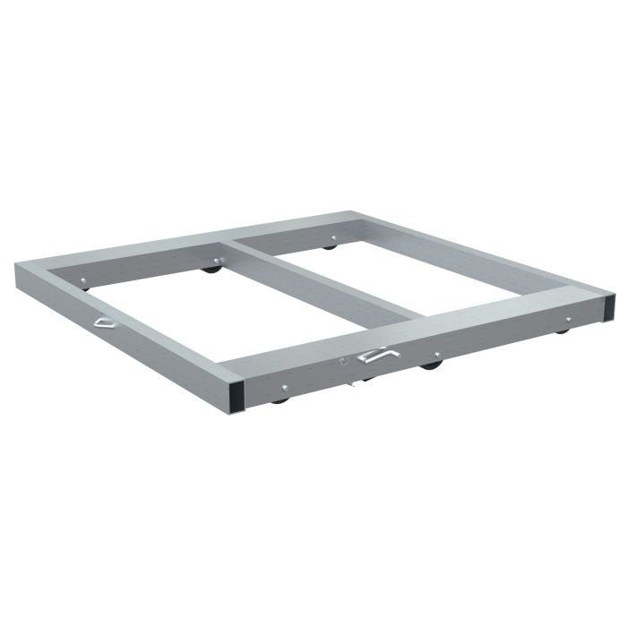Vestil DOL-4848-6T-FL Aluminum Pallet Dolly with Tilt and Floor Lock 48