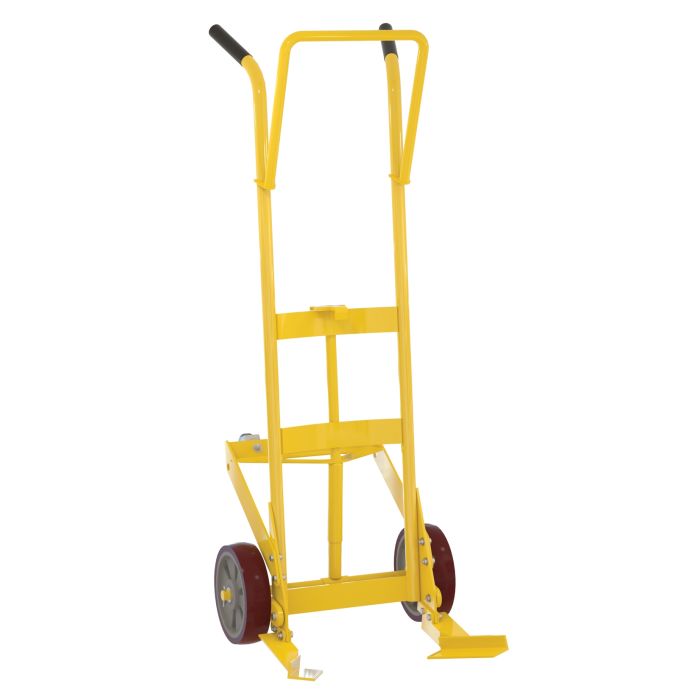 Vestil DBT-P-4RS-PO 4-Wheeled Drum Hand Truck for Plastic Drums with (2) 10