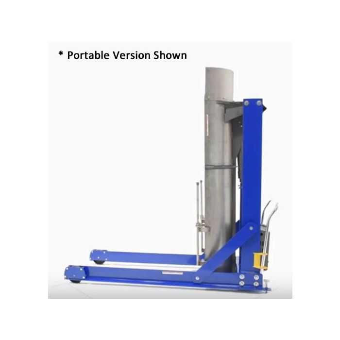 Vestil Stationary Hydraulic Drum Dumpers with Stainless Steel Chute