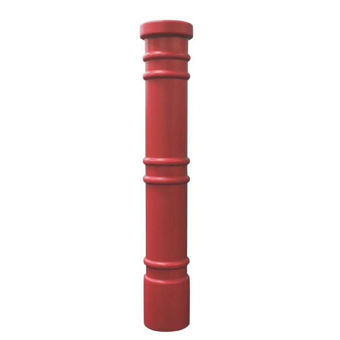 Vestil BPC-DM-R Red Metro Style Polyethylene Decorative Bollard Covers - 52