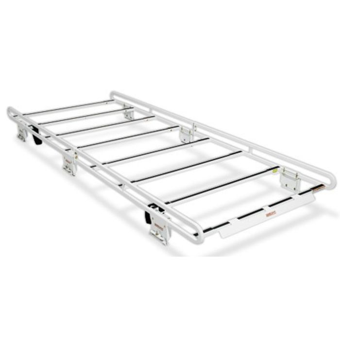 Weather Guard 210-3-WG Steel Safari Van Rack for Full Size Vans - up to 4' Wide Loads - Brite White ARMOR TUF® Powder Coat