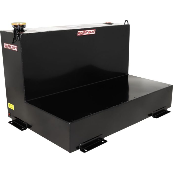 Weather Guard 352-5-02 - L-Shape Transfer Tank - Steel - 75 Gallons - Black