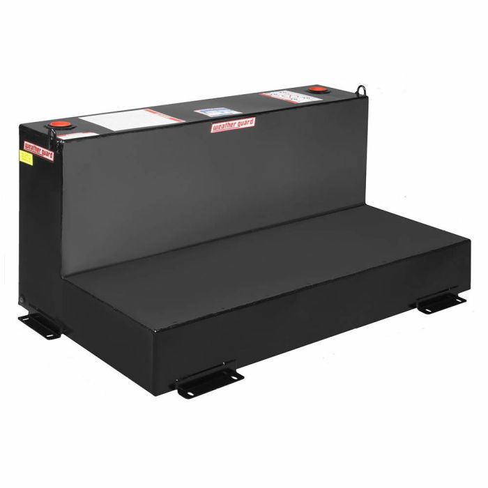 Weather Guard 354-5-02 - L-Shape Transfer Tank - Steel - 90 Gallons - Black