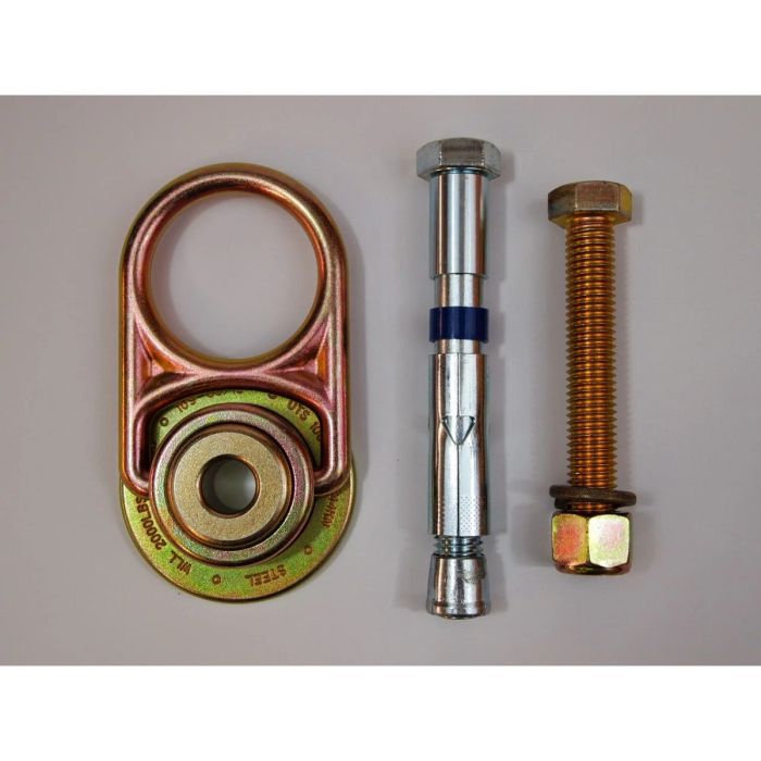 Werner A350000 10K Mega-Swivel Steel Anchor Point with Bolts for Concrete and Steel