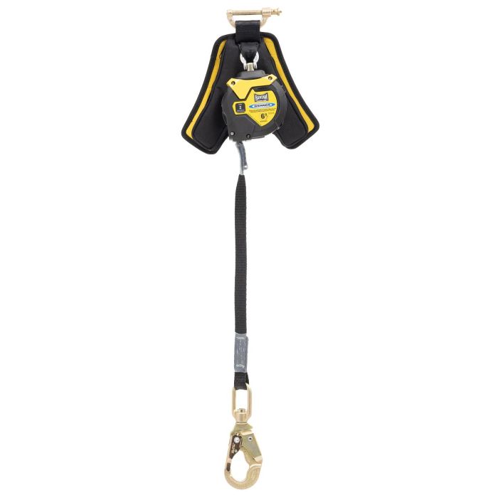 Werner R430006LE Bantam Web Self-Retracting Lifeline with Leading Edge Capability - Steel Swivel Snap Hook Lanyard End Connector