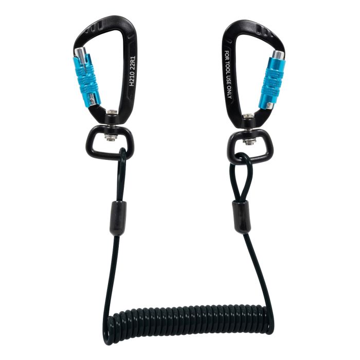 Werner M450006 Coiled Tether Dual Carabiners