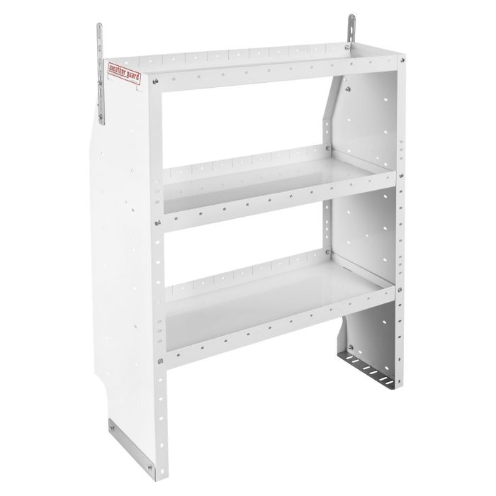 Weather Guard 9353-3-03 Adjustable 3 Shelf Unit for Van Interior Storage and Organization - 36