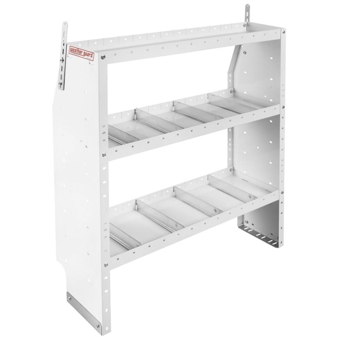 Weather Guard 9354-3-03 Adjustable 3 Shelf Unit for Van Interior Storage and Organization - 42