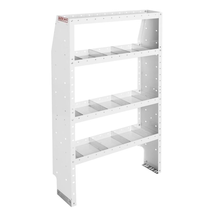 Weather Guard 9373-3-03 Adjustable 4 Shelf Unit for Van Interior Storage and Organization - 36