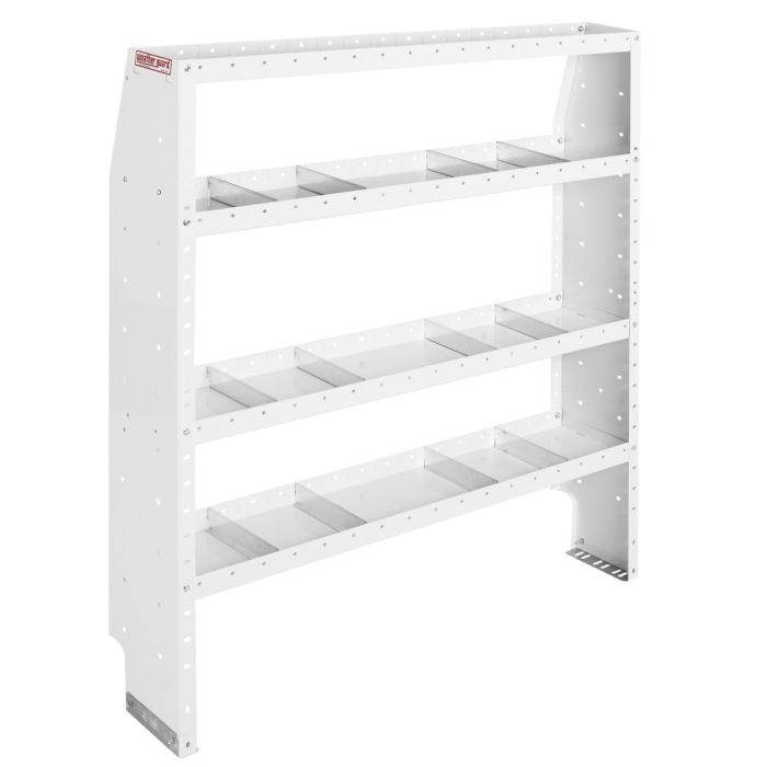 Weather Guard 9375-3-03 Adjustable 4 Shelf Unit for Van Interior Storage and Organization - 52