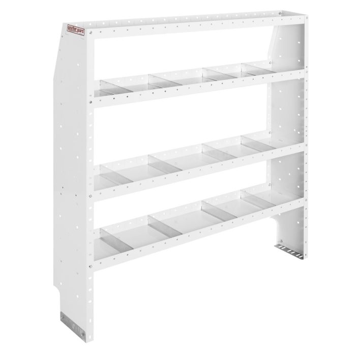 Weather Guard 9376-3-03 Adjustable 4 Shelf Unit for Van Interior Storage and Organization - 60