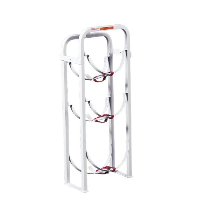 Weather Guard 9863-3-01 Refrigerant Tank Rack - Holds 2 x 30 lbs Tanks - 8