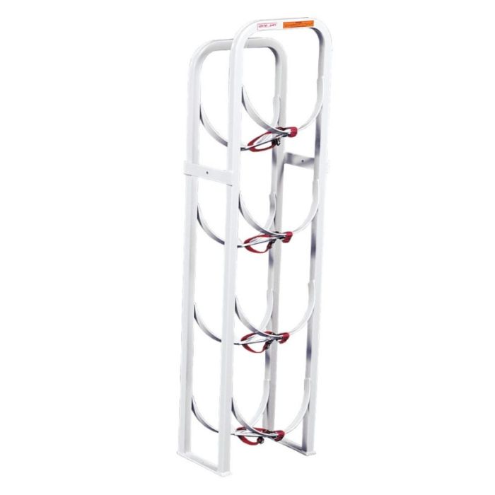 Weather Guard 9864-3-01 Refrigerant Tank Rack - Holds 4 x 30 lbs Tanks - 13