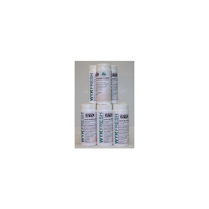 WYK 2601W-WYK 7.5 lbs Wyk Fresh Wintergreen Scented Odor Absorbing Sorbent - 12 Shaker Jars