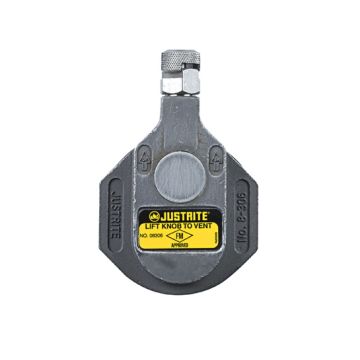 Justrite 08306 Stainless Steel Horizontal Drum Vent for Corrosives and General Solvents - 2" Bung Opening