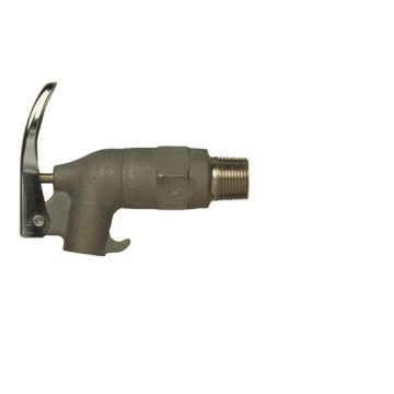 Justrite 08955 Brass Drum Faucet for Viscous Liquids with 3/4" NPT Bung