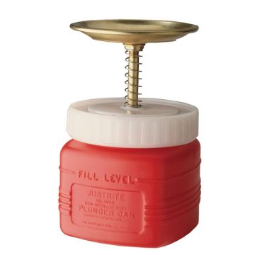 Justrite 14018 - 1 Quart Non-Metallic Plunger Can