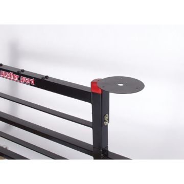 Weather Guard 1919 Cab Protector Ladder Mount Round Base Side-Access for Warning Light - Black