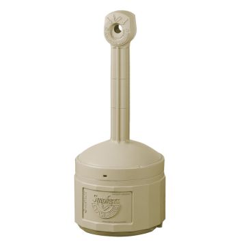 Justrite 26800B Original Smokers Cease-Fire - Adobe Beige