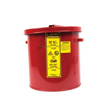 Justrite 27711 Wash Tank and Parts Basket - Self-Close Lid with Fusible Link - 1 Gallon