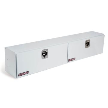 Weather Guard 297-3-02 - 96-1/4" - Jumbo - Super-Side Truck Box - Steel - White