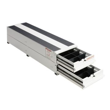 Weather Guard 326-3 Itemizer Van Drawer Unit with 2 Drawers - 4-1/4"H x 10-1/2"W x 49"L