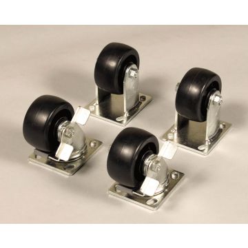 Knaack Model 495 4" Solid Polypropylene HD Caster Set with Brakes