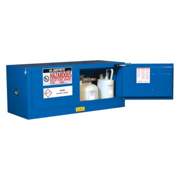 Justrite 8613282 ChemCor Piggyback Hazardous Material Safety Cabinet - 43"W x 18"H x 18"D - 12 Gallons
