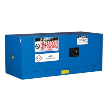 Justrite 861328 Sure-Grip Piggyback Hazardous Material Safety Cabinet - 43"W x 18"H x 18"D - 12 Gallons