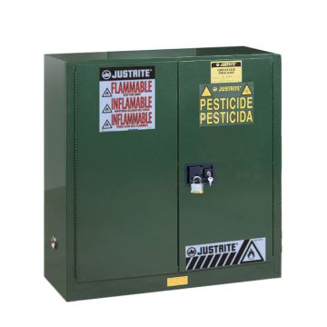 Justrite 893024 - 30 Gallon Self Close Sure-Grip EX Pesticides Safety Cabinet