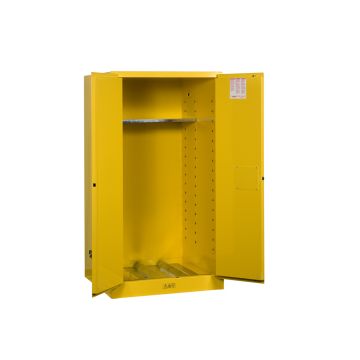 Justrite 896200 - 55 Gallon Manual Close Sure-Grip EX Vertical Drum Cabinet with Drum Support