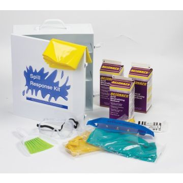 Wyk AS3100 Acid Safe Wall Mount Metal Cabinet Spill Station