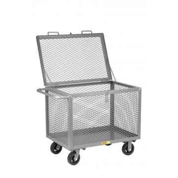 Little Giant Steel Expanded Metal Box Trucks with Hinged Lids