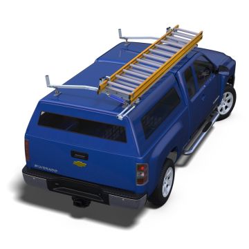 Prime Design HBR-E-6000 High Roof Standard Street Side & Horizontal Rotation Curb Side Pickup Rack with Two Crossbars with slide & 6' Spacing