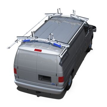 Prime Design Horizontal Rotation Street & Curb Side Van Ladder Racks for Ford E-Series