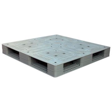 Vestil PLPG-4848 Grey Plastic Pallet Skid - 48"W x 48"L x 6"H