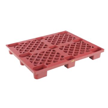Vestil SKID-20 Red Plastic Pallet Skid - 48"W x 48"L x 5-1/2"H