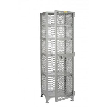 Little Giant SL5-2424-78 All-Welded Expanded Metal Compact Storage Locker - 24" x 24" x 72"
